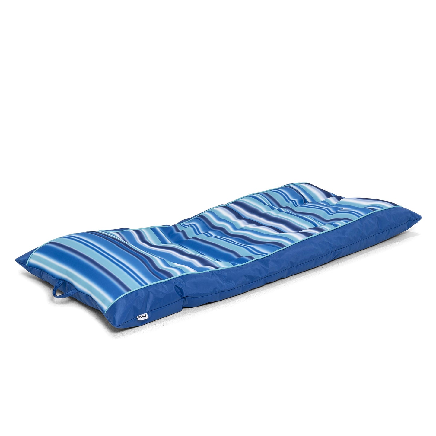 Big Joe Kona No Inflation Needed Pool Lounger With Headrest, Blurred Blue Double Sided Mesh, 5.5Ft Big