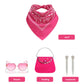 ADDACOS Cowgirl Costume for Girls Halloween Dress up from Doll Movie with Accessories(Rose, 110 (4-5T))