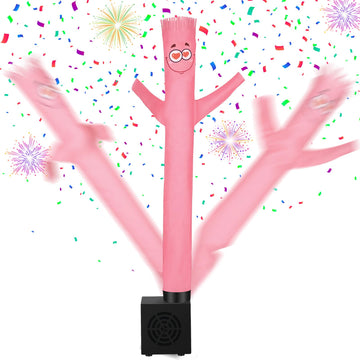Poen Easter Mini Inflatable Tube Man Gag Funny Gift For Kids Wacky Waving Inflatable Tube Guy With Blower Joke Toy Desktop Quirky White Elephant Gift For Table Birthday Party Decor(Infatuation)