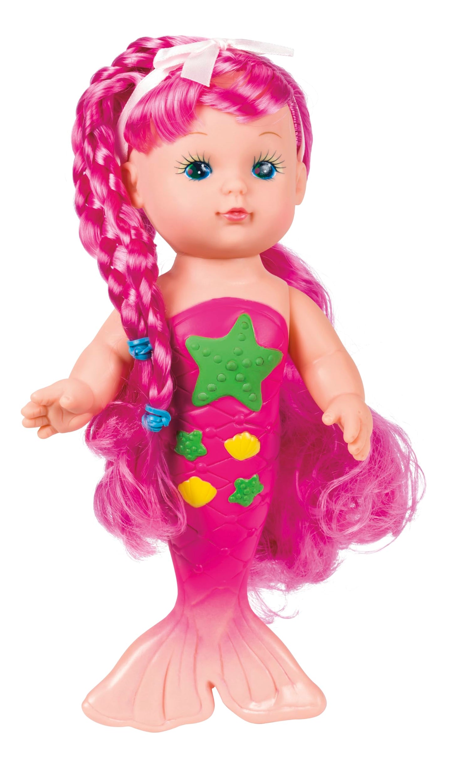 Toysmith Bathtime Mermaid Doll (Assorted Colors) 9 Inch
