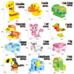 Animals Building Blocks Set, 122 Pieces Animal Building Toy Kit With Storage Box For Kids Ages 3 4 5 6 Years, Creative Stem Educ