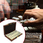 ERLLE Premium Double 6 Dominoes Set - Classic Tiles, Leather Case, Travel-Friendly, Multicolor, Model D6D-LeatherPro