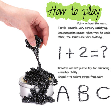 550Pcs Magnet Balls Desk Toys For Office For Adults, Ferrite Crags Magnetic Putty Desk Fidget Toys