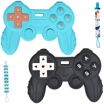 Bigspinach Baby Game Controller Teether Toy Silicone Teething Toy For Gamer Parents And Future Gamer Kids Cool Gaming Stuff 4Pc