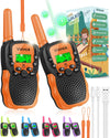 Vvinca Kids Walkie Talkies Rechargeable Toys Gifts For Ages 3 4 5-7 8-12 Year Old Boy Girl Halloween With Flashlight 22 Channel