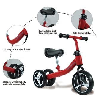 Chestnuter Baby Balance Bike, 1 2 3 Year Old Gifts,Ride On Toys For 1 Year Old, Best First Birthday Gift, Toddler Bike With 3 Wheels No Pedal