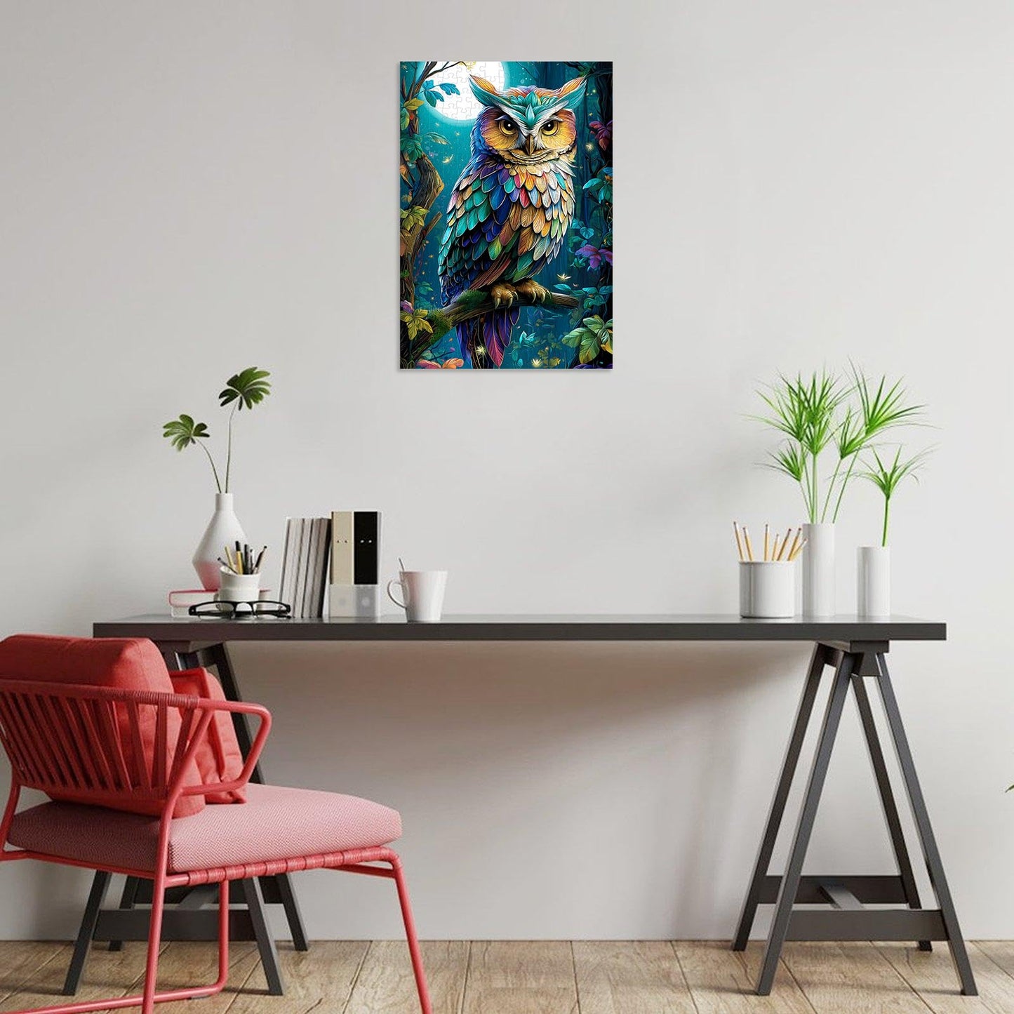 Great Jigsaw Puzzles for mature-themeds 300 Pieces Mystical Owl Puzzles for mature-themeds Toys Gift Family Decoration Kids Puzzle