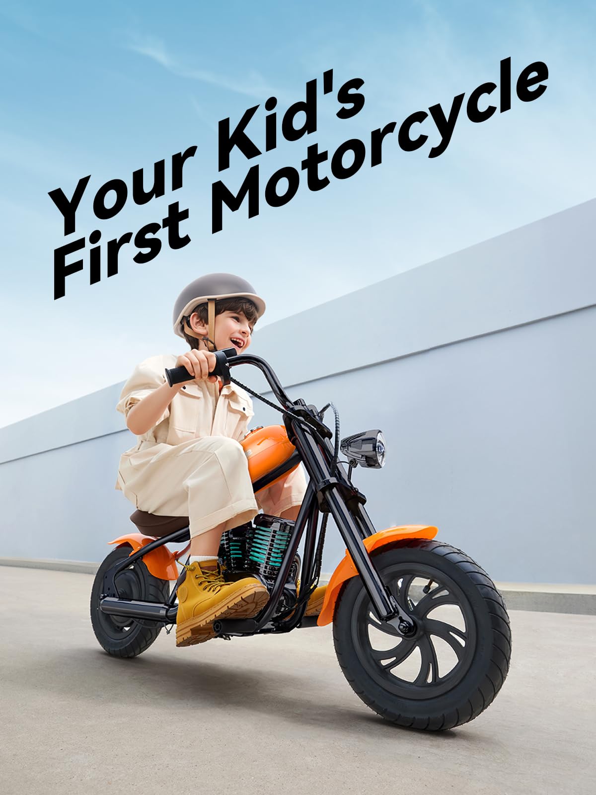 Hyper GoGo Electric Bike for Kids - Kids Electric Bike with Colorful Ambient Lights, 3 Speed Modes Up to 10 MPH, 60 Minutes of C