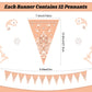 Ctosree 5 Pcs 49 Ft Western Party Decorations Bandana Pennant Banner Wild West Pennant Flags Rodeo Triangle Banner for Western C