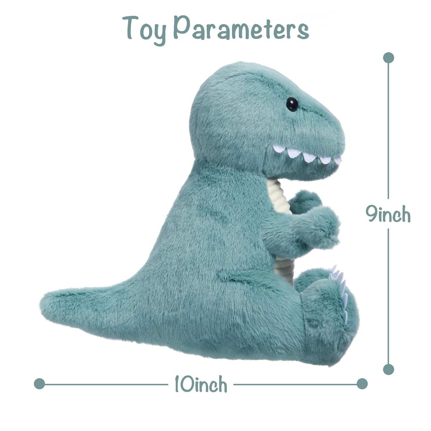 Tcbunny Baby Dinosaur Bedtime Stuffed Animal Plush Toy 12'', Gifts For Birthday, Valentine, Christmas (T-Rex, Blue), (Bpt-0008-B