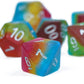 HDdais 7PCS Pansexual-Pride Polyhedral Dice Set, Matte Resin D&D Dice for RPG Table Games