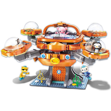 Baseplates For Age 8+ Building Block Octonauts Ocean Adventure Octopod Castle Playset & Barnacles Kwazii Peso Inkling 698Pcs Bui