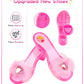 Jeowoqao Dress Up Shoes Princess Dresses For Girls, Little Girls Princess Dress Up Clothes Set 1Pc Tutu Skirt With 3Ps Skirt Vei