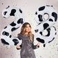 Cow Print Number 8 Balloon, Large 40 Inch Cow Number Birthday Balloons, Foil Mylar Number 8 Balloons For 8 Year Old Birthday Par