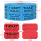 L LIKED 2000 Raffle Tickets - Double Rolls 50/50, 1000 Pairs, 4.8x4.6x4.0 inches, Assorted Colors