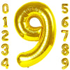 Gold 9 Balloon Number 40 Inch, Number 9 19 29 39 1989 Birthday Balloons Large Foil Mylar Decorations For Birthday Party, Engagem