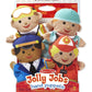Melissa & Doug Jolly Helpers Hand Puppets (Set Of 4) - Construction Worker, Doctor, Police Officer, And Firefighter
