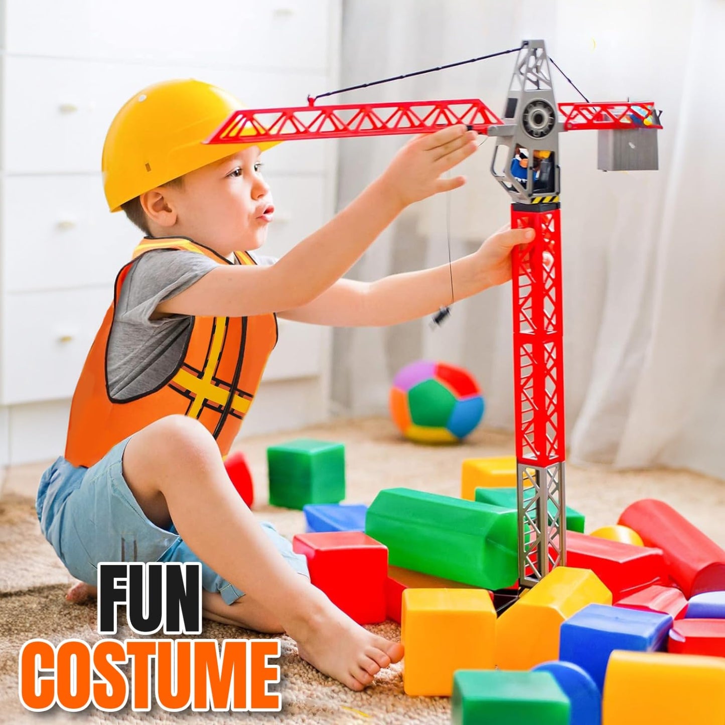 Bulk Paradise Non-Woven Kids Safety Vest - Maximum Safety And Versatile Fun - Kids Construction Vest-Safety Vest Kids, Construct