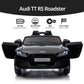 Hikiddo Electric Ride On Car For Kids, Licensed Audi 12V 7Ah Kids Ride-On Toy For Toddlers 3-5 Year Old With Remote, Bluetooth -