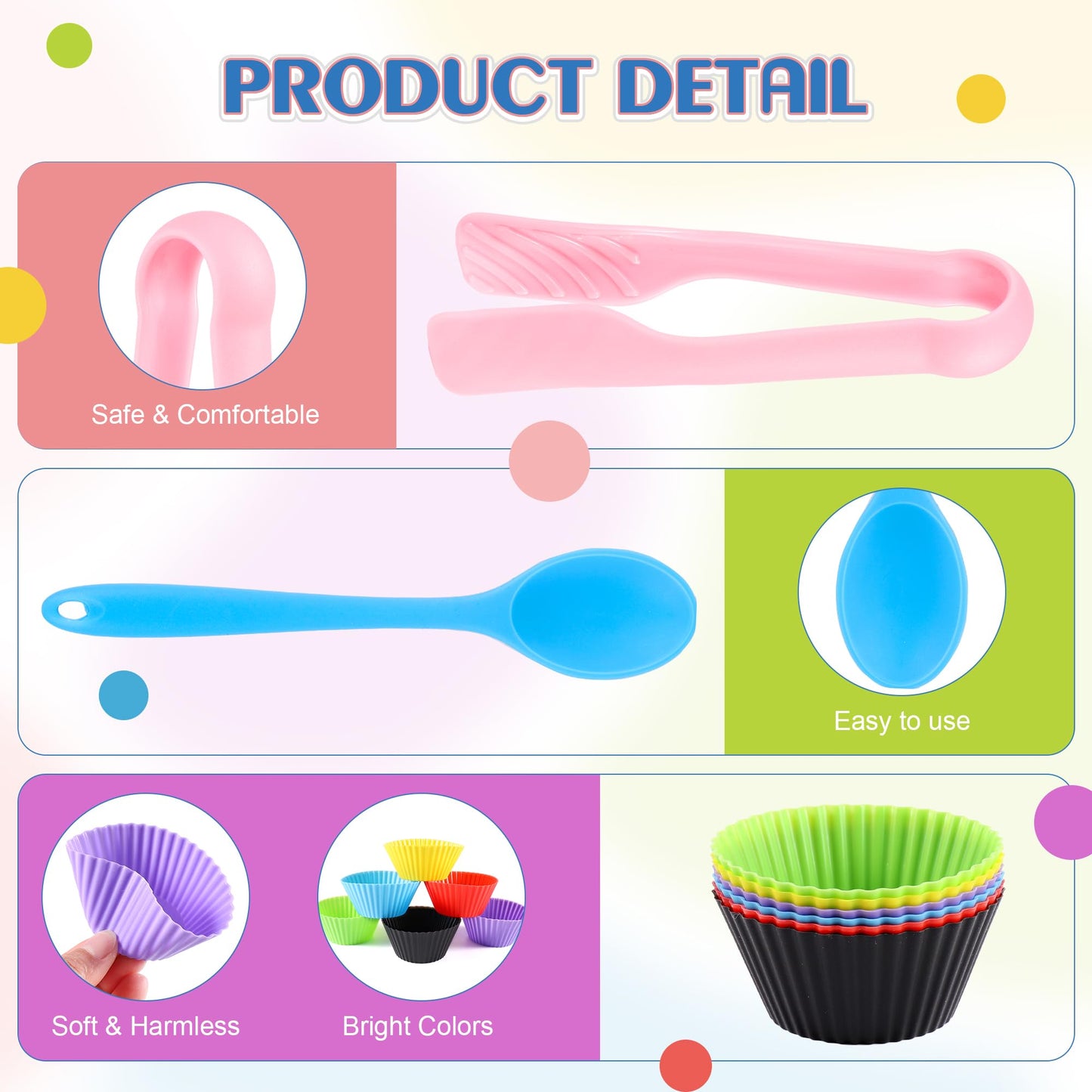 Icraftine 158 Pcs Fine Motor Skills Set - 150 Pom Poms, 6 Sorting Bowls, Tweezers, Spoon, Sensory Bin Filler For Preschool Kids