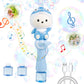 Bubbles For Kids,Cute Cartoon Blue Dolphine Automatic Bubble Wand,Usb Rechargeable Bubble Machine,With 2 Bubble Solutions,Music,