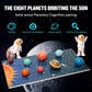 Wooden Solar System Model Board,Kids Solar System With Astronauts ,Montessori Planet Toys,Educational Planets Balls,Preschool Le