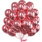 PartyWoo 12" Pink Metallic Balloons - 50 pcs, Rubber, Helium & Air Filled, Perfect for Birthday, Wedding, Anniversary Decorations