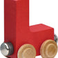 Nametrains Bright Letter Car L - Made In Usa (Red)