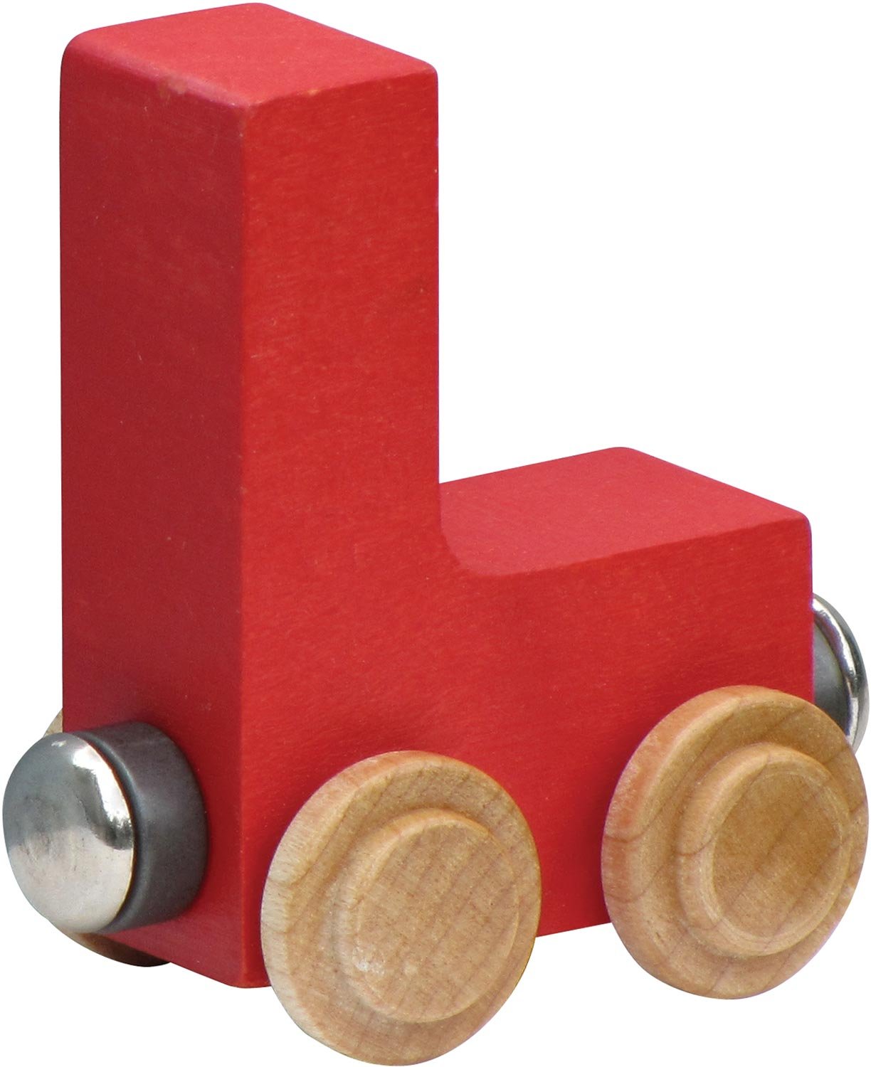 Nametrains Bright Letter Car L - Made In Usa (Red)