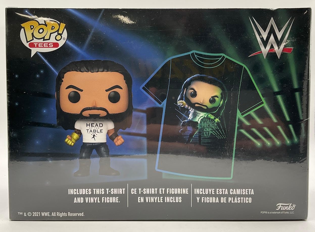 Funko Pop! Pop & Tee: Wwe - Roman Reigns - Xl Exclusive