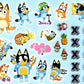 Bluey Imagine Ink Coloring and Stickers Set for Kids Road Trip & Travel Activity Includes Game Book, Sticker Sheet with Sticker