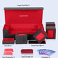 UAONO Card Storage Box for Trading Cards  5 in 1 Card Deck Case with 4 Pcs Small Commander Deck Box  Large Card Box for MTG/TCG/PTCG Magic Sports Cards Game Playmat (Black  Red)