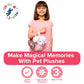 Little Jupiter Plush Set - Reversible Sequins Purse & White Labradoodle Stuffed Animal Toy - 11 inches - Ages 4-7 - Model LJ-003-DOG-WHITE