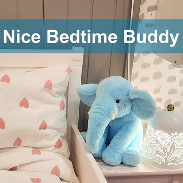 Weigedu 13' Blue Elephant Stuffed Animal - Plush Toy For Boys, Girls, Kids, Baby Shower, Bedtime, Birthday