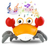 Hirger Crawling Crab Baby Toy: Tummy Time Toys For Infant 3 6 9 12 18 Months - Walking Dancing Crab For Toddler 1 2 3 4 Year Old - Music Birthday Gifts For Girls Boys 3-36 Months