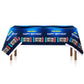 2Pcs Blue Video Game Party Tablecloth | 54 x 108 In| Video Game Birthday Party Decoration Rectangular Disposable Plastic Table C
