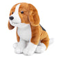 Zhongxin Made Beagle Plush Toy - Realistic Brown Beagle Stuffed Animal 8Inch, Cute Dog Puppy Plushie Toy, Unique Plush Gift Collection For Kids