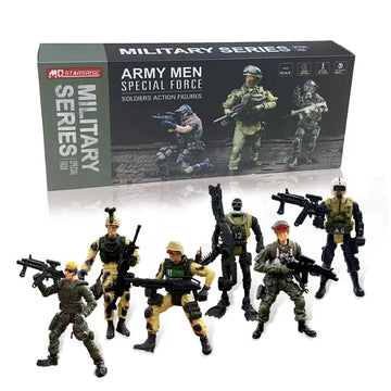 MQSTARSRISE Army Men Toy Set for Boys 4-7 Army Men Action Figure Military Toy Playset US Army Men and SWAT Team with  Military Action Figures Easter Gift for Boys Age 4-7 6-8