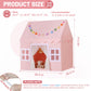 Senodeer Kids Play Tent Indoor: With Mat, Tassel Garland, Star Lights - Pink Girl Tent Playhouse For Toddlers Kids Toys For Boy Girl Birthday Gift For Kids