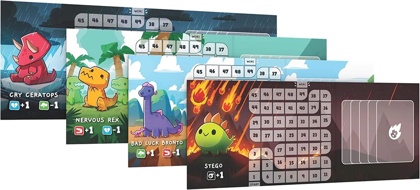 Unstable Games Happy Little Dinosaurs Base Game - Competitive Card Game for 2-4 Players, Multicolor, Hand Management, Model TEE5363UUBSG1