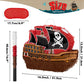 WERNNSAI Pirate Piata - Pirate Ship Piata with Blindfold and Bat for Boys Kids Caribbean Pirate Piata Birthday Party Favors Deco