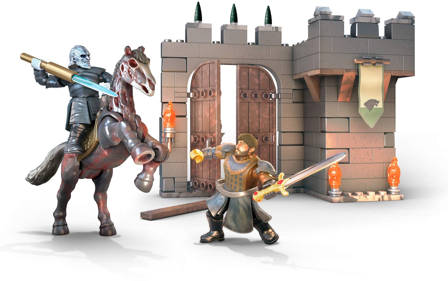 Mega Construx Game of Thrones Winterfell Defense Construction Set with Character Figures  Building Toys for Collectors (185 Pieces)