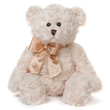Bearington Huggles, 16 Inch Creamy White Teddy Bear Stuffed Animal, Makes A Great Gift For Birthday, Anniversary, Holiday, Or Gr