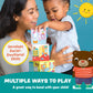 Peaceable Kingdom Where's Bear? Stacking Block Game, Wood, Medium, Multicolor for 2 Year Olds