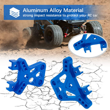 OGRC Aluminum Alloy Aluminum Front & Rear Shock Tower Kit Perfect Upgrade for Traxxas 1/18 LaTrax Teton 1/18 LaTrax Desert Preru