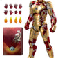 Ovonni 7 Inch Ironman Mk42 Action Figure,Exquisite Painting Collectible Figure With Lots Of Accessories (1/10 Scale)