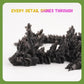 Outgoto 3D Printed Cherry Blossom Dragon - 11.8In Realistic Articulated Dragon Fidget Toy, Desk D?Or And Collectible (Obsidian B