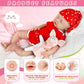 Ivita 16 Inch Sleeping Realistic Full Silicone Baby Doll Reborn Lifelike Newborn Real Life Baby Dolls For Kids Birthday Gifts -