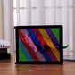 3D Pin Art Intellectual Fun Toy Rainbow Plastic Pin Art Palm Board Push Pin Toy (Rainbow-10X8Inches)