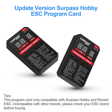 Surpass Hobby ESC Programming Card RC Car Electronic Speed Controller LED Programmer Only Compatible with Surpass Hobby Rocket B